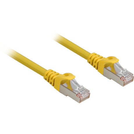 Sharkoon Netzwerkkabel SFTP, RJ-45 mit Cat.6a (gelb, 5 Meter, halogenfrei)