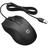 HP 100 Maus (schwarz, 1600 dpi)