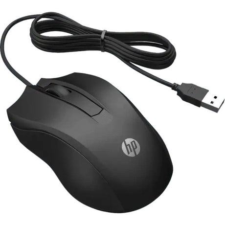 HP 100 Maus (schwarz, 1600 dpi)