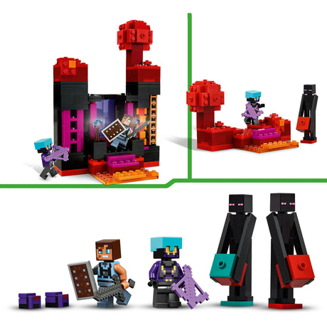 Lego Minecraft 2in1, der Enderman-Turm, Spielzeug für Kinder – 21279