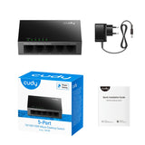 Cudy 5-Port-Gigabit-Desktop-Metall-Switch