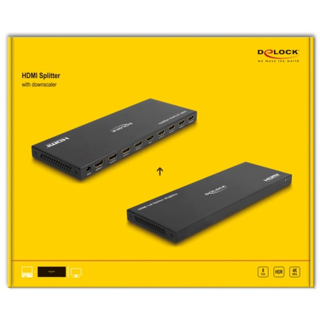 DeLOCK HDMI Splitter 1x HDMI Eingang > 8x HDMI Ausgang, 4K 60Hz