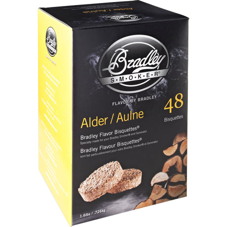 Bradley Erlenholzbriketts Räucherholz (48 Stück)