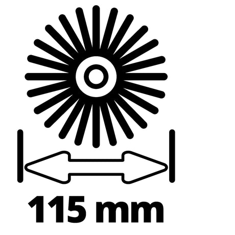 Einhell Picobella Softbürstenset - 2-teilig - ø115 mm
