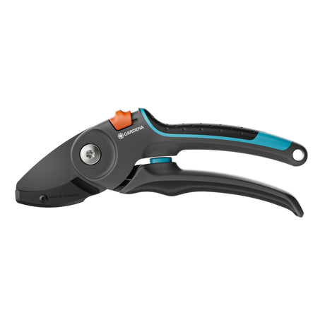 Gardena Gartenschere Premiumcut Pro für trockenes Holz mit Ambossschliff (Grautürkis, 24 mm Schnittdurchmesser)