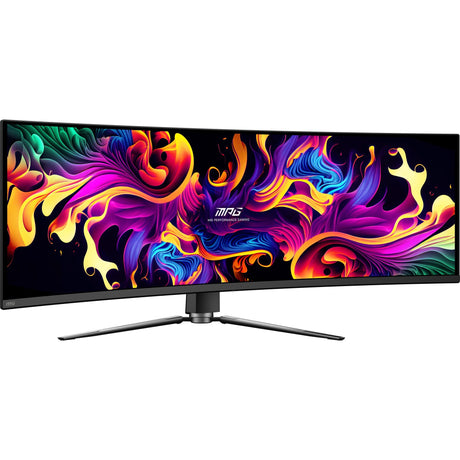 MSI MPG 491CQP QD-OLED 49 gebogener Ultrawide-Gaming-Monitor (schwarz, 2x HDMI, Display-Port, 2x USB-A, USB-B, USB-C, 144 Hz)