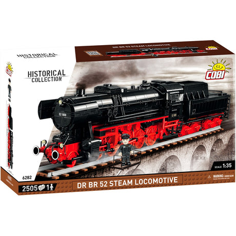Cobi dr br 52 stoomlocomotief constructiespeelgoed (schaal 1:35)