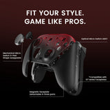 Gamesir G7 Pro Tri-Mode – Shadow Ember Gamepad (schwarz dunkelrot, Xbox Series X|s, Xbox One, PC, Android, Steam)
