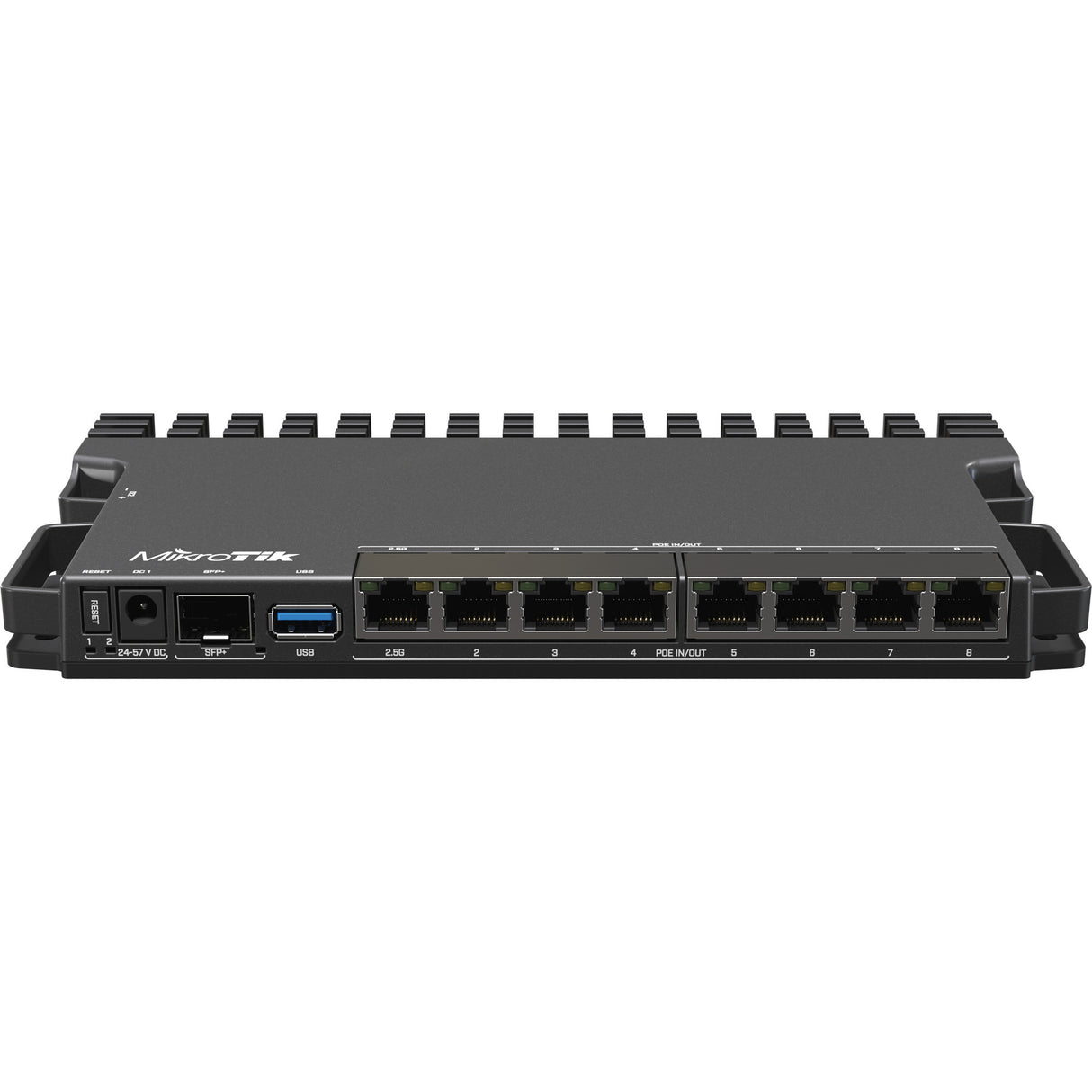 Mikrotik Hochleistungs-Router RB5009 (RB5009UPR+S+IN) (Schwarz, Marvell Armada 7040 CPU, PoE, SFP+)