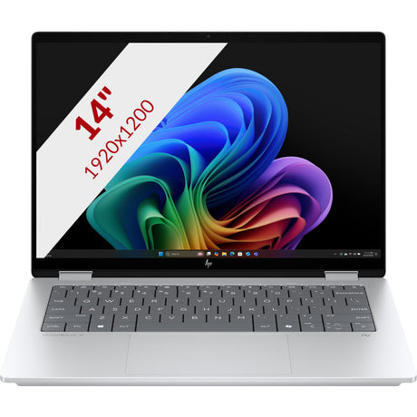 Hp omnibook x flip 2-in-1 next gen ai 14-fm0074ndx (e6wc0ea) 14 copilot+ laptop (zilver | ultra 7 256v | arc 140v | 16 gb | 512 gb ssd | touch)