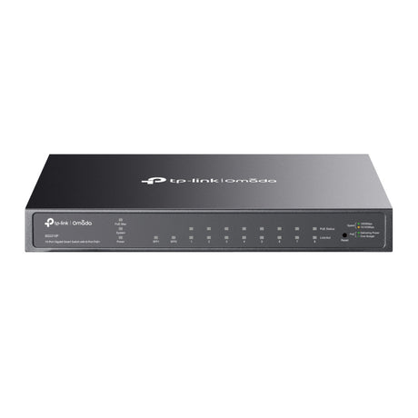 Tp-link omada sg2210p 10-poorts gigabit smart switch (zwart, 8x poe+, 2x gigabit sfp)