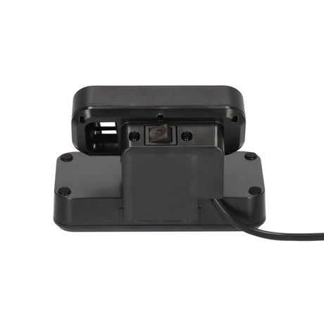 Brennerstuhl Estilo Duplex-Steckdose mit Schalterdose (Schwarz Silber, 2x Steckplatz für Keystone-Module)
