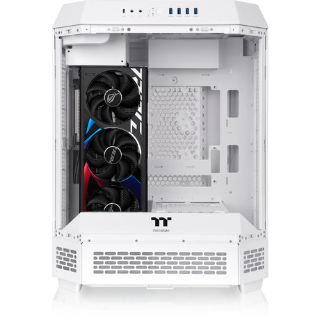 Thermaltake the tower 600 - snow midi tower behuizing (wit | 4x usb-a | 1x usb-c | tempered glass)