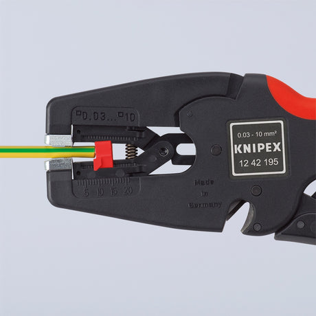 Knipex Multistrip 10 automatische Abisolierzange 1242195 (schwarz rot)