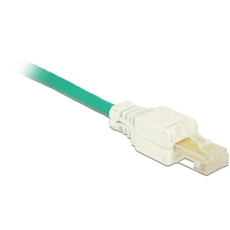 Delock RJ45 Stecker Cat.5e UTP Werkzeugloser Stecker (weiß, 2 Stück)
