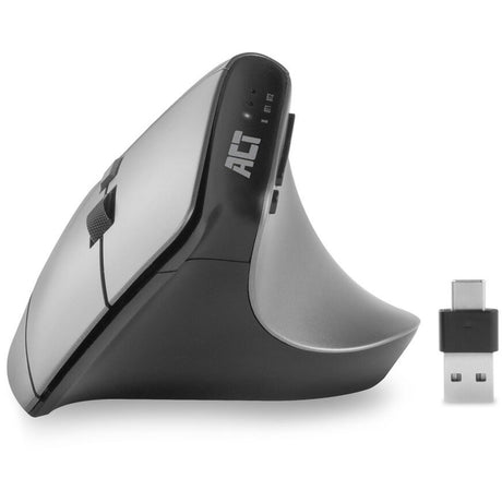 Kabellose ergonomische Act-Maus mit Bluetooth und USB-C USB-A