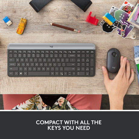 Logitech MK470 Slim Wireless Keyboard und Mauskombination