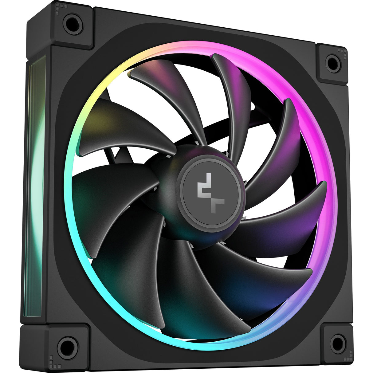 Deepcool FL12 RGB Gehäuselüfter (schwarz, 120 x 120 x 25 mm, PWM)