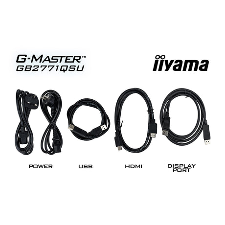 Iiyama G-Master Red Eagle GB2771QSU-B1 27 Gaming-Monitor (schwarz, 2x HDMI, DisplayPort, 2x USB-A, 2x USB-C, 200 Hz)
