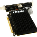 Msi gt 710 2gd3h lp grafische kaart (vga, dvi, hdmi, low-profile)