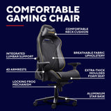 Trust GXT 721 Ruya Pro Premium bequemer Gaming-Stuhl (Schwarz Gelb)