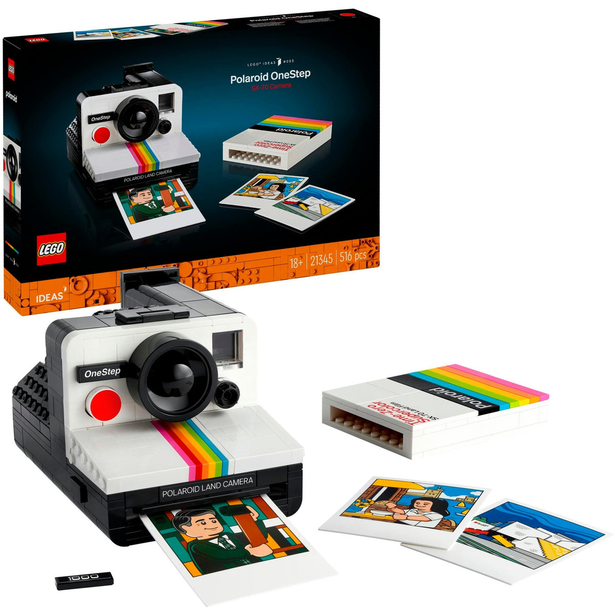 Lego Ideas Polaroid Onestep SX-70 Kamera-Konstruktionsspielzeug (21345)