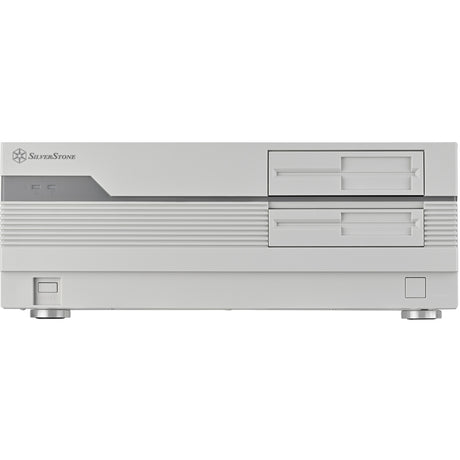 Silverstone FLP01 HTPC-Gehäuse (Creme | 2x USB-A | 1x USB-C)