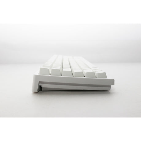 Ducky Zero 6108 Pure White RGB mechanische Gaming-Tastatur (weiß, US-Layout (QWERTZ), Cherry MX2A Blau, 100 %, RGB-LEDs, Double-Shot PBT, Hot Swap, 2,4 GHz | Bluetooth | USB-C)