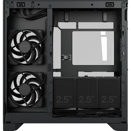 Fractal Design Pop 2 Vision Midi-Tower-Gehäuse (schwarz | 1x USB-A | 1x USB-C | gehärtetes Glas)