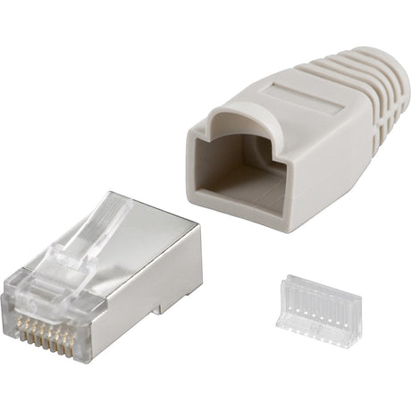 Goobay Cat.5e RJ-45 STP-Stecker (grau, 10 Stück)
