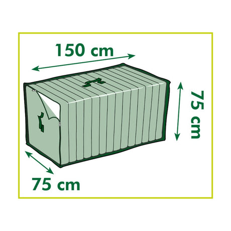Nature Gartenmöbelbezug für Loungekissen (verschiedene Formen) Bezug (grau, 6031607)