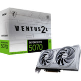MSI Geforce RTX 5070 12G Ventus 2x OC White Grafikkarte (weiß, 3x Display Port, 1x HDMI)