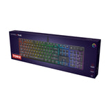 Mechanische Gaming-Tastatur Trust GXT 866 Torix (Schwarz, US-Layout (QWERTY), Huano Red, 100 %, RGB)