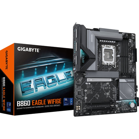 Gigabyte B860 Eagle WiFi6e, ATX, LGA1851, Intel B860, 4x DDR5, 2,5 GBE, Wi-Fi 6e, BT 5.3, USB Typ-C