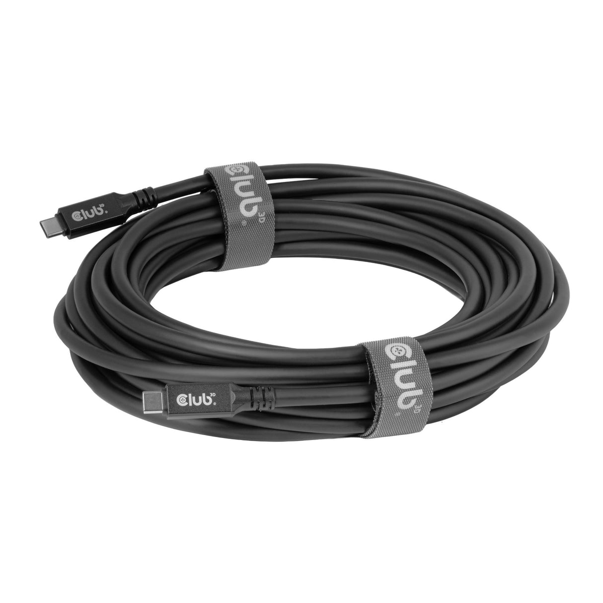 Club 3d usb-c kabel 8k60hz 100w usb4 (zwart, 9 meter)
