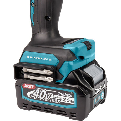 Makita df001gd201 40 V Max Bohr-/Schraubendreher 2,5 Ah Akku (2 Stück), Ladegerät, Mbox – df001gd201