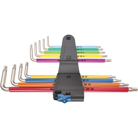Wera Innensechskantschlüsselsatz Torx 3967 9 TX SXL Multicolour HF Edelstahl 1 (9-teilig, Torx T8 bis T40)