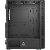 Montech x3 glass midi tower behuizing (zwart | 3x usb-a | rgb | tempered glass)