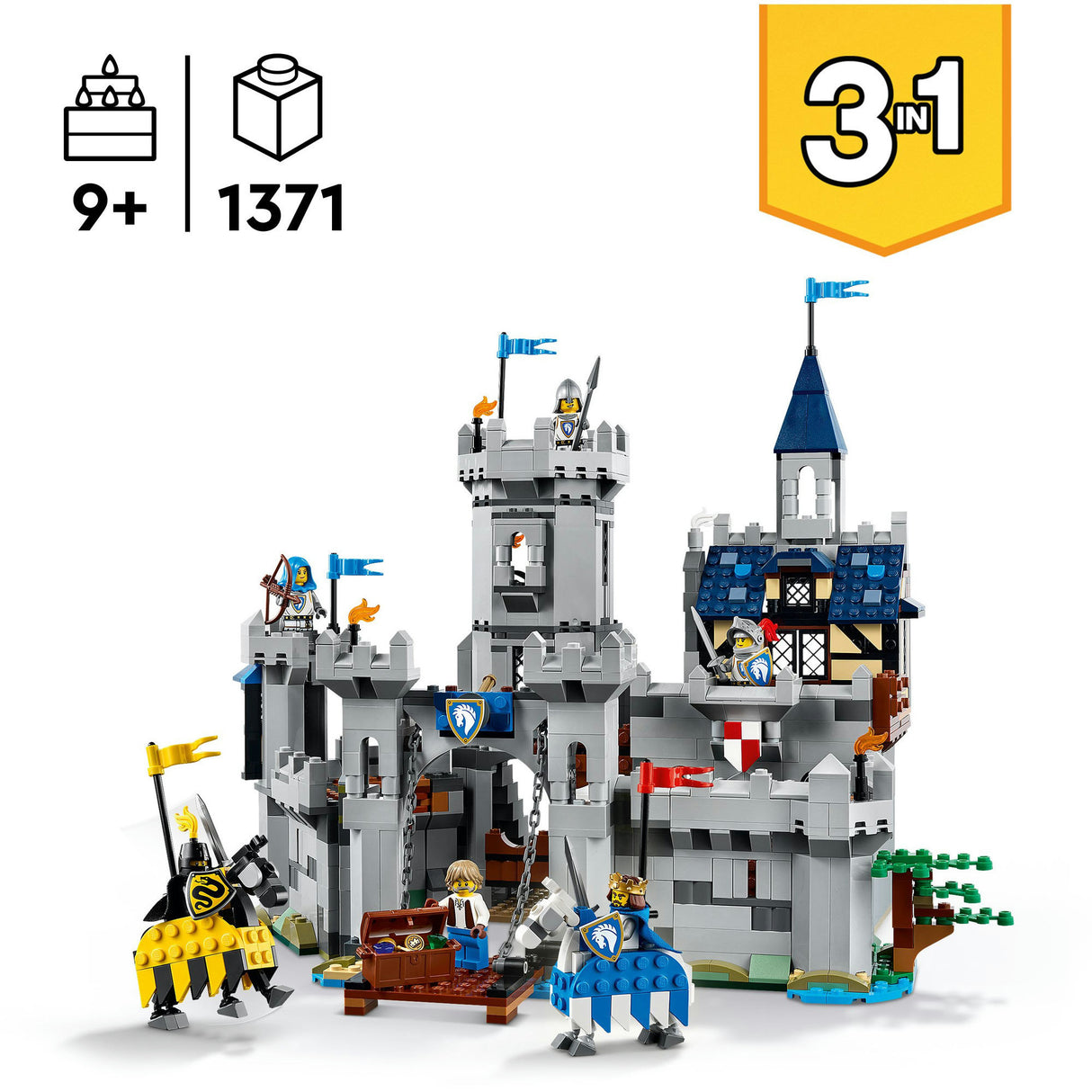 Lego Creator 31168 mittelalterliche Burg mit Rittern zu Pferd