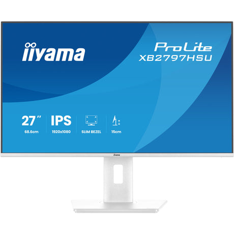 Iiyama Prolite xb2797hsu-w1 27 Monitor (weiß (matt), 120 Hz, HDMI, Display-Port, USB, Audio)