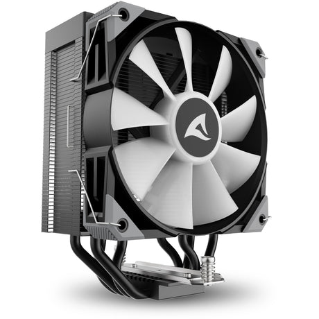 Sharkoon A40 RGB CPU-Kühler (schwarz, 4-Pin-PWM-Lüfteranschluss)