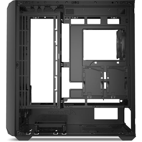 Sharkoon ak2 Midi-Tower-Gehäuse (schwarz | 2x USB-A | 1x USB-C)
