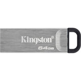 Kingston DTKN 64 GB Data Traveler Kyson, 64 GB, USB 3.2, 200 60 MB s, ohne Kappe, Silber