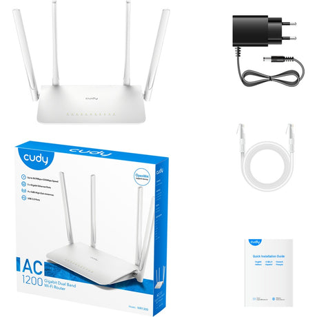 Cudy ac1200 Gigabit-WLAN-Mesh-Router (weiß, Mesh)