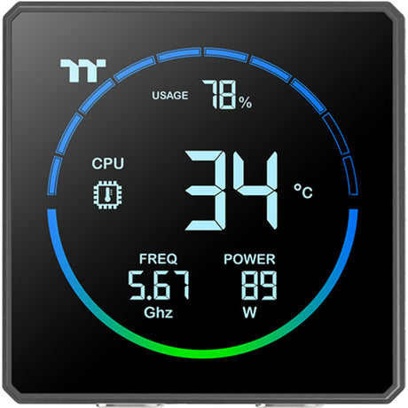 Thermaltake TH360-S V3 ARGB Sync AIO Flüssigkeitskühler Wasserkühlung (Schwarz)