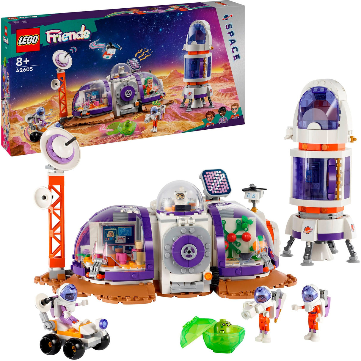Lego Friends – Mars-Weltraumbasis und Raketenbauspielzeug (42605)