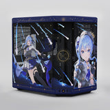 Hyte hoshimachi suisei y70 Midi-Tower-Gehäuse (blau | 2x USB-A | 1x USB-C | gehärtetes Glas)