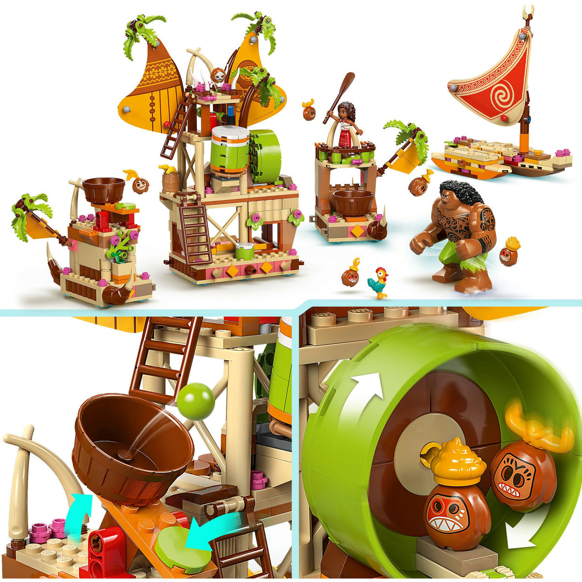 Lego Disney Vaiana 2 Kakamora-Boot - 43258