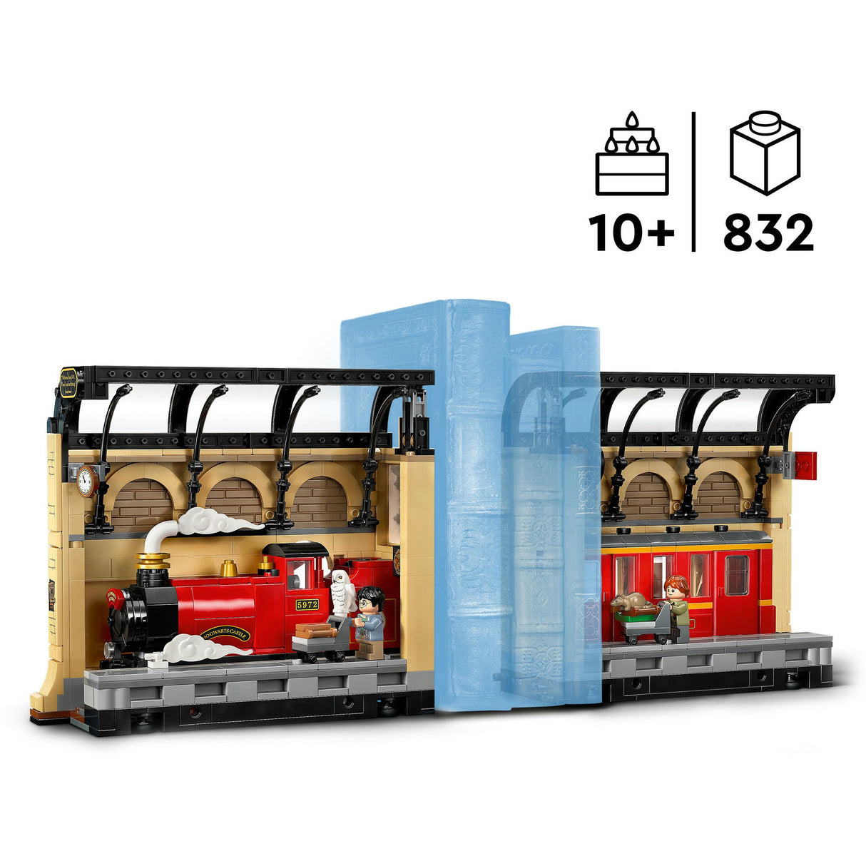 Lego 76450 Harry Potter Buchstütze „Hogwarts Express“.