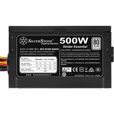 Silverstone Strider Essential ST50F-ES230 500 Watt Netzteil (schwarz, 2x PCIe)